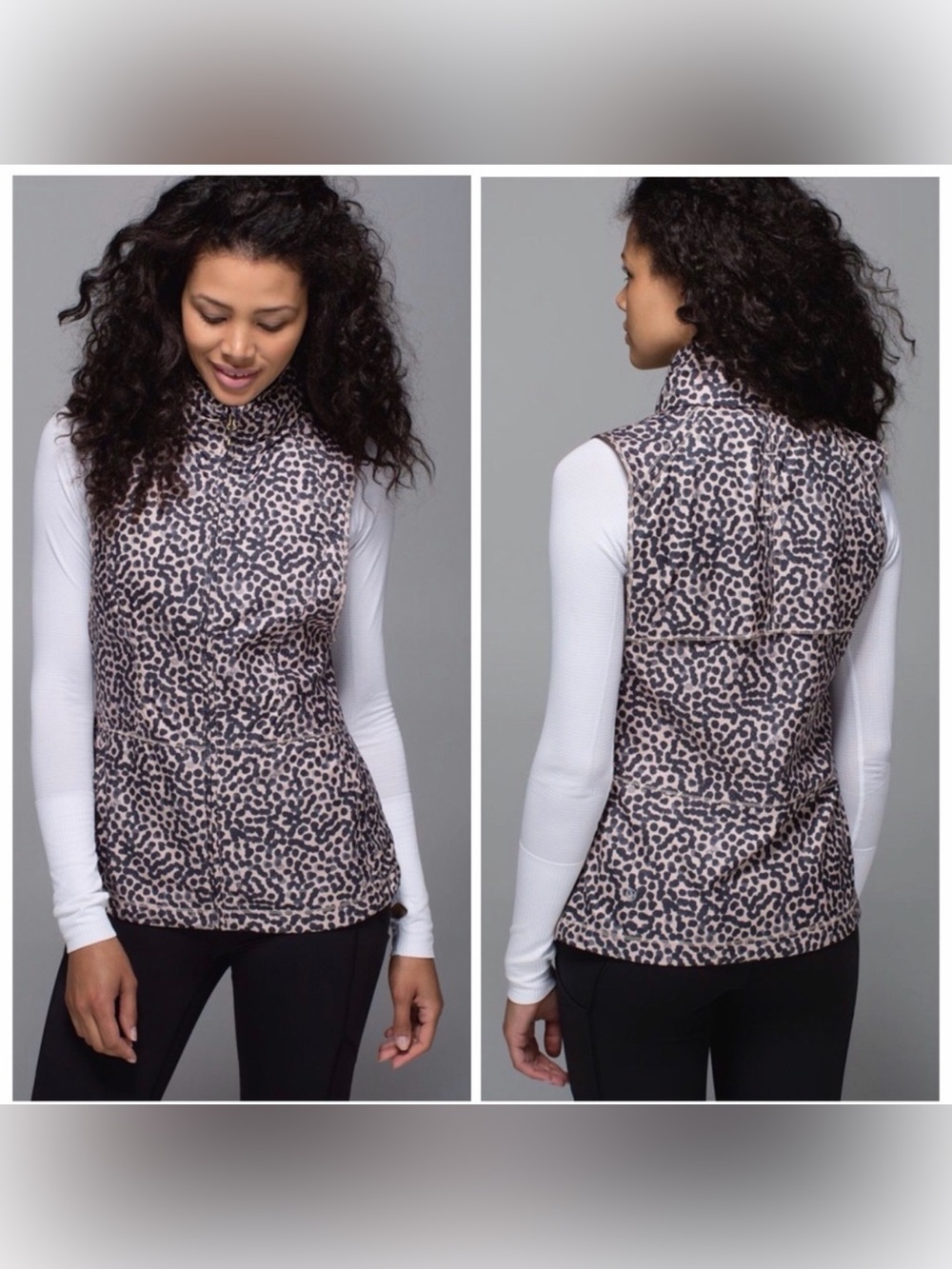NWT- Lululemon Pack-It Vest, Ace Spot Grain Black